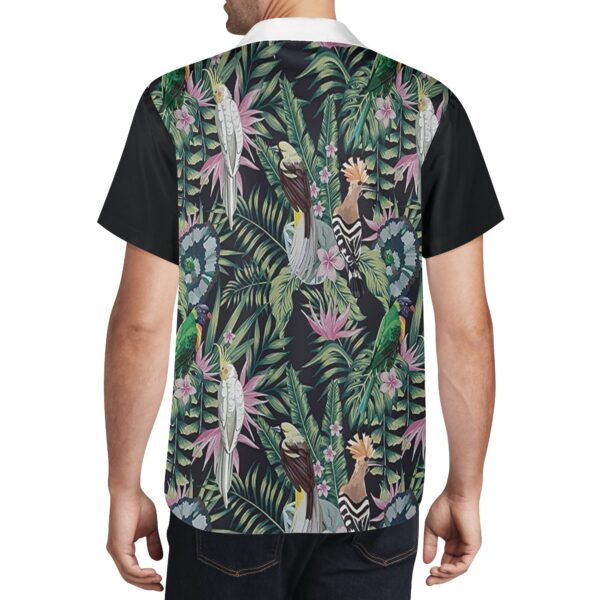 Camisa Tropical para Hombre - Estampado Vegetal y cómodo de algodón - Imagen 3