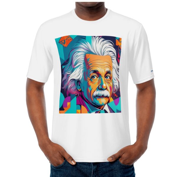 Camiseta estampada de Albert Einstein para hombres con diseño moderno - Imagen 3