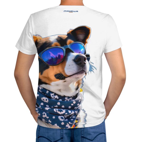 Camiseta Masculina Estampado PERRITO LOCO INTEGENCIA ARTIFICIAL - 90% Polyester + 10% Spandex - Imagen 2