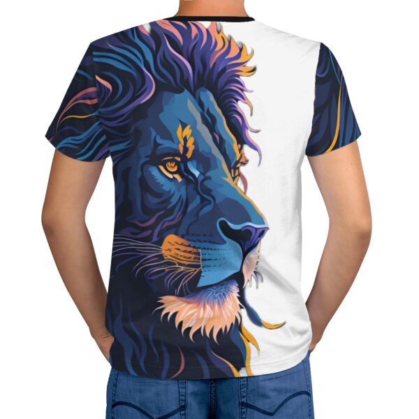 Camiseta masculina estampada completa LEON A.I. de 90% poliéster y 10% spandex - Imagen 2