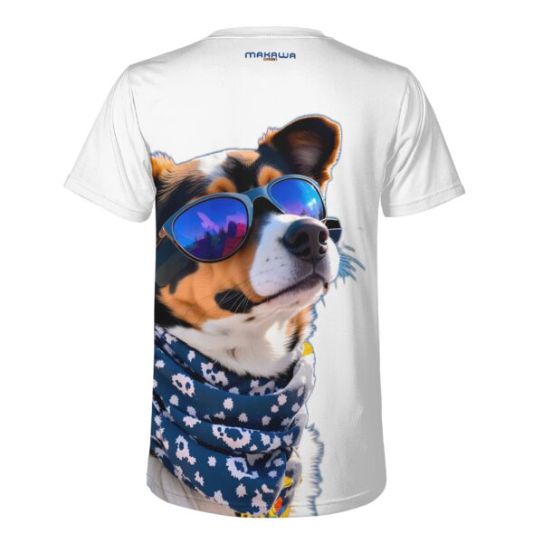 Camiseta Masculina Estampado PERRITO LOCO INTEGENCIA ARTIFICIAL - 90% Polyester + 10% Spandex - Imagen 4