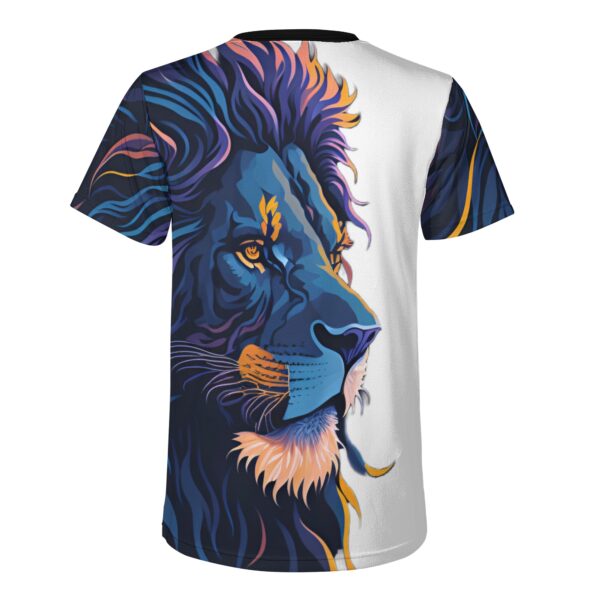 Camiseta masculina estampada completa LEON A.I. de 90% poliéster y 10% spandex - Imagen 4