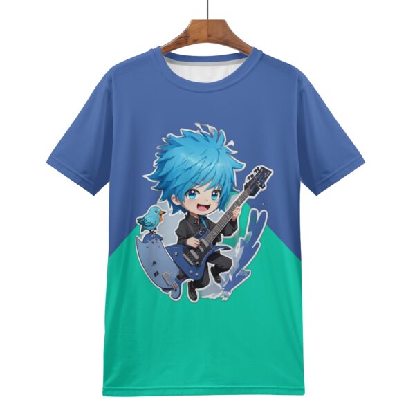 Camiseta Masculina Estampado Completo ROCKERO ANIME de alta calidad - Imagen 5