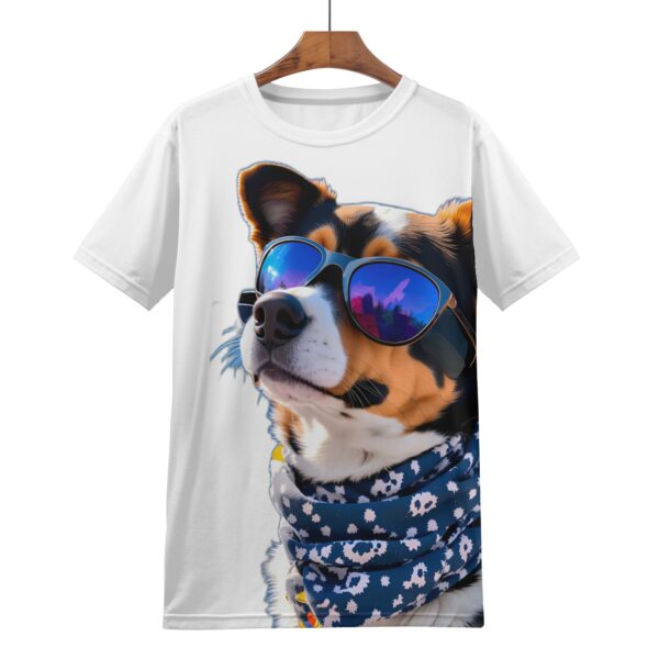 Camiseta Masculina Estampado PERRITO LOCO INTEGENCIA ARTIFICIAL - 90% Polyester + 10% Spandex - Imagen 5