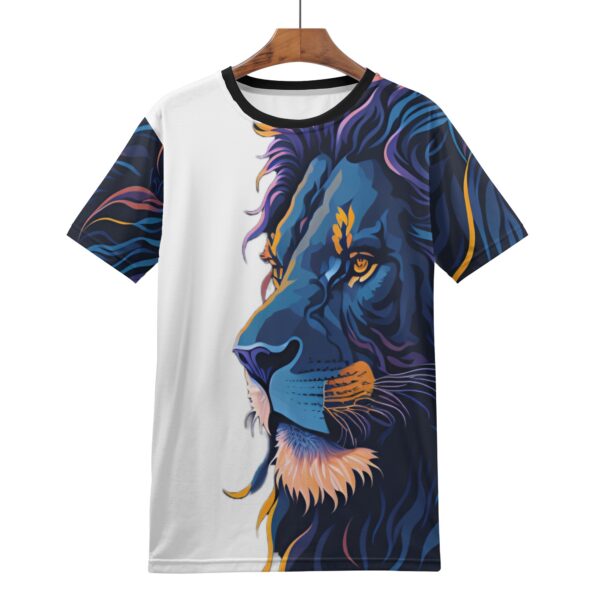 Camiseta masculina estampada completa LEON A.I. de 90% poliéster y 10% spandex - Imagen 5