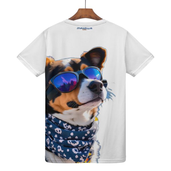 Camiseta Masculina Estampado PERRITO LOCO INTEGENCIA ARTIFICIAL - 90% Polyester + 10% Spandex - Imagen 6