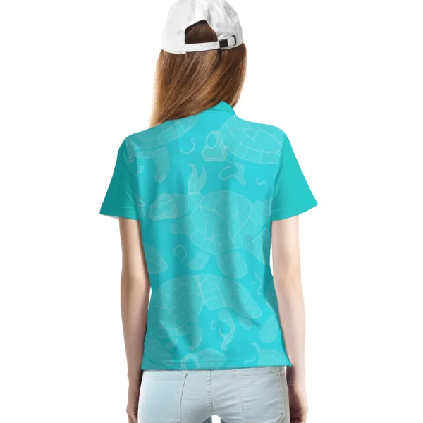 Women's All Over Print Polo Shirt - Imagen 4